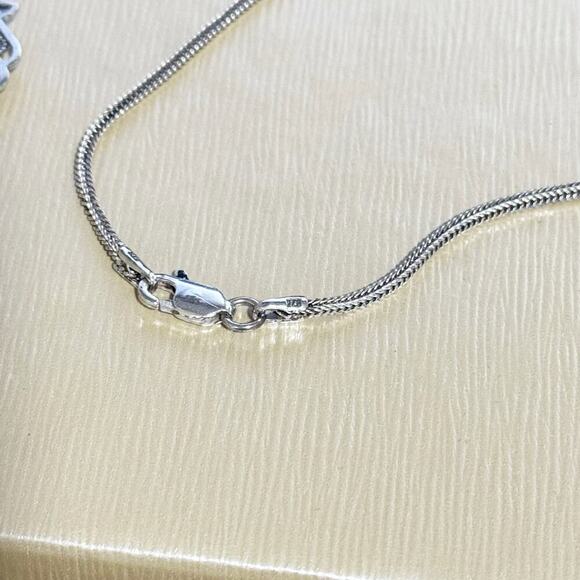 Shamay and Benlulu Chai in Hamsa Necklace silver 925 Roman glass center accent - Picture 6 of 8